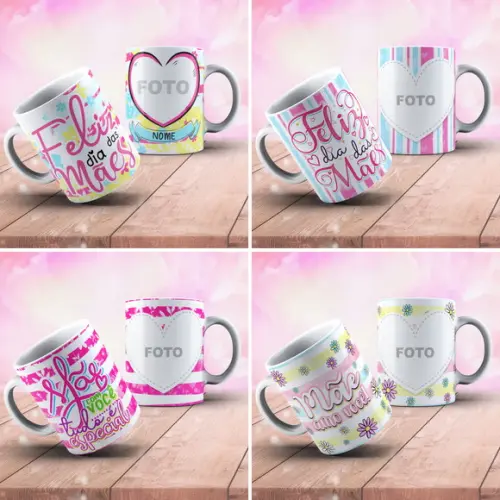 Arquivo Digital Arte Caneca Dia das Mães