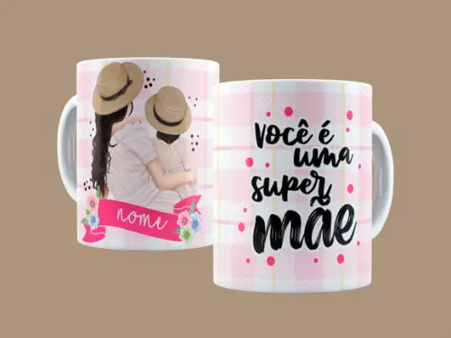Arquivo Digital Arte Caneca Dia das Mães