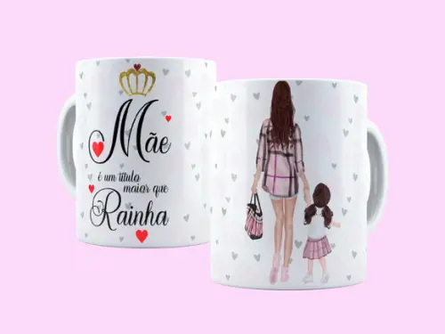 Arquivo Digital Arte Caneca Dia das Mães