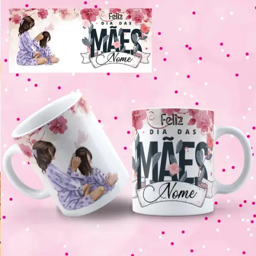 Arquivo Digital Arte Caneca Dia das Mães