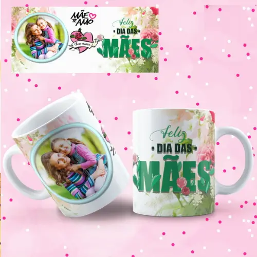 Arquivo Digital Arte Caneca Dia das Mães