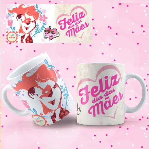 Arquivo Digital Arte Caneca Dia das Mães