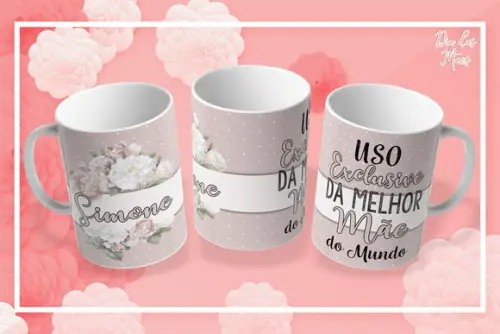 Arquivo Digital Arte Caneca Dia das Mães