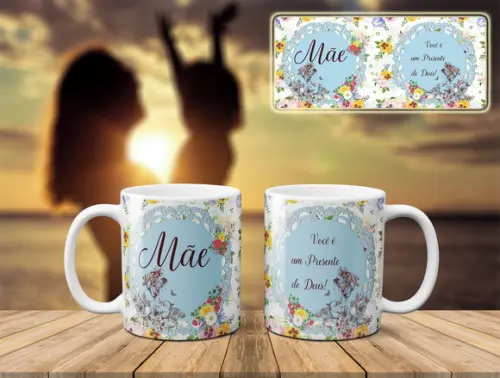 Arquivo Digital Arte Caneca Dia das Mães