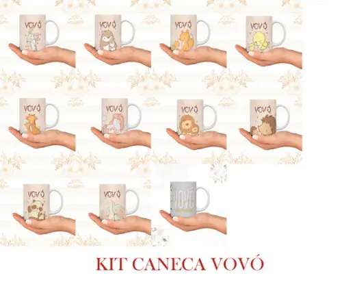 Arquivo Digital Arte Caneca Dia das Mães Vovó