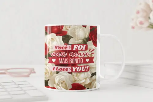 Arquivo Digital Arte Caneca Dia dos Namorados