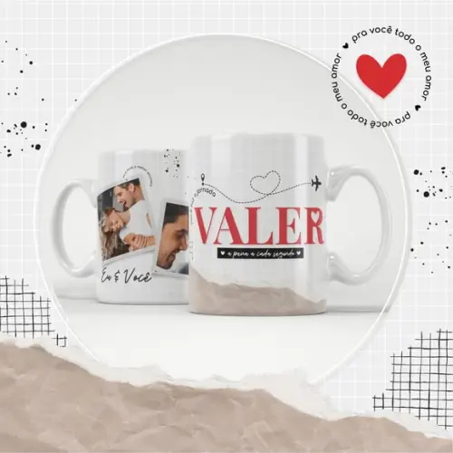 Arquivo Digital Arte Caneca Dia dos Namorados