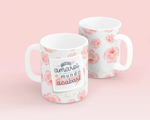 Arquivo Digital Arte Caneca Dia dos Namorados