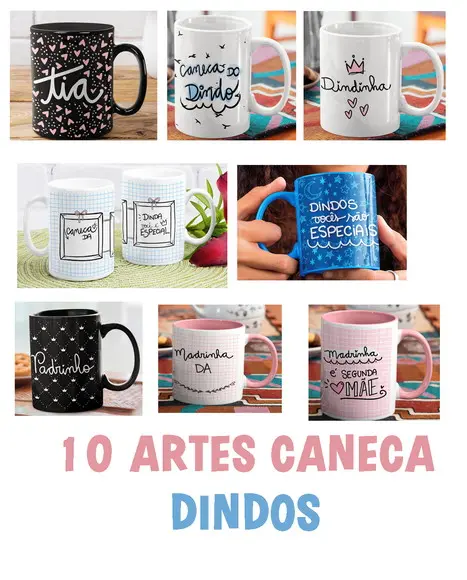 Arquivo Digital Arte Caneca Dindos