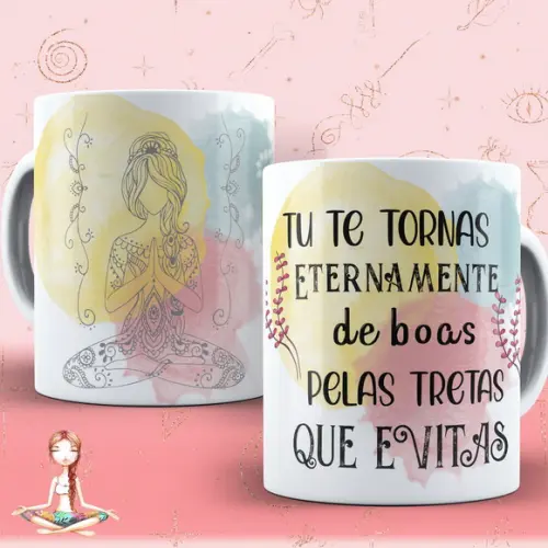 Arquivo Digital Arte Caneca Menina frases