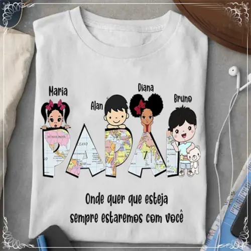 Arquivo Digital Arte Caneca e Camiseta Dia dos Pais