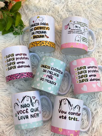 Arquivo Digital Arte Caneca Flork Dia das Mães