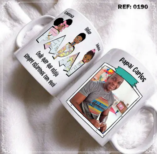 Arquivo Digital Arte Caneca e Camiseta Dia dos Pais