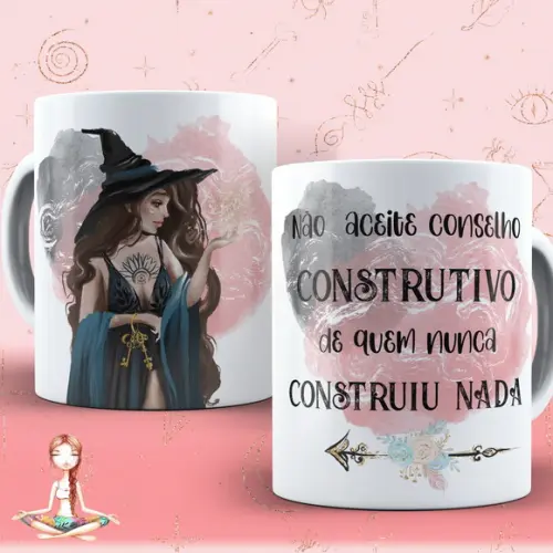 Arquivo Digital Arte Caneca Menina frases