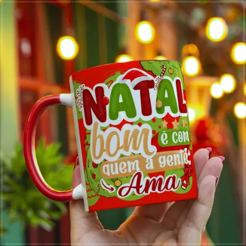 Arquivo Digital Arte Caneca Natal