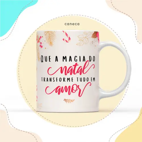 Arquivo Digital Arte Caneca Natal