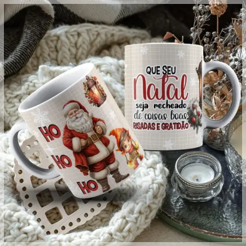 Arquivo Digital Arte Caneca Natal