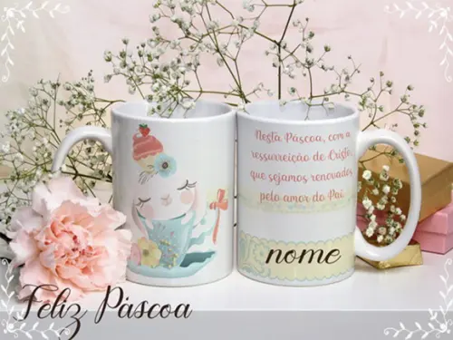 Arquivo Digital Arte Caneca Páscoa