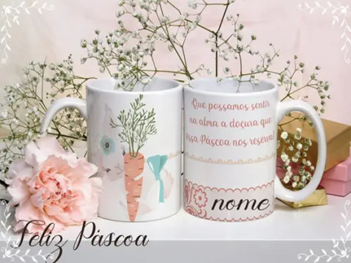 Arquivo Digital Arte Caneca Páscoa
