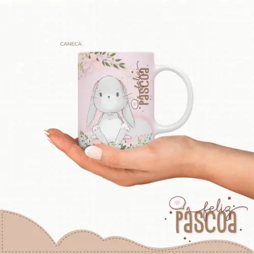 Arquivo Digital Arte Caneca Páscoa
