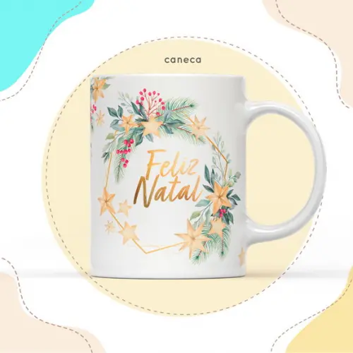 Arquivo Digital Arte Caneca Natal