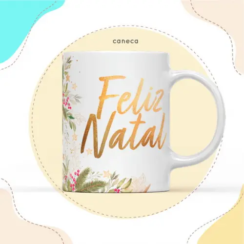 Arquivo Digital Arte Caneca Natal