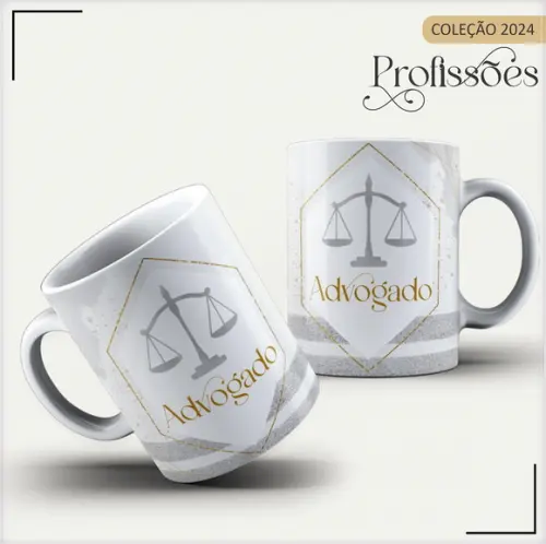 Arquivo Digital Arte Caneca Profissão Advogado