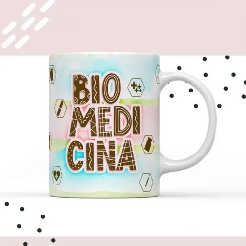 Arquivo Digital Arte Caneca Profissão Biomedicina