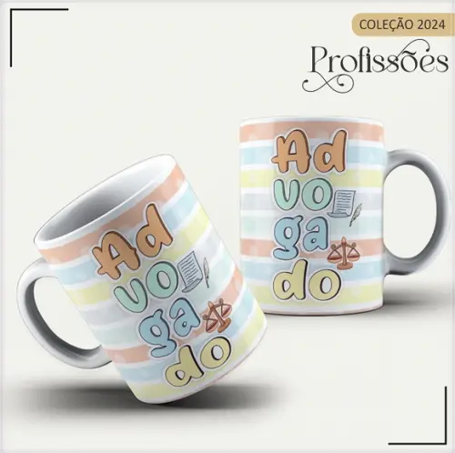 Arquivo Digital Arte Caneca Profissão Advogado