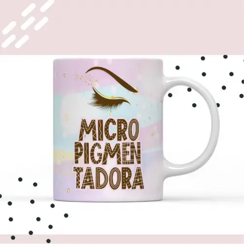 Arquivo Digital Arte Caneca Profissão Micro pigmentadora