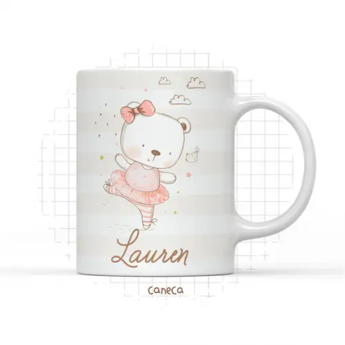Arquivo Digital Arte Caneca Ursa