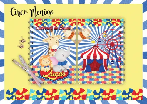 Arquivo Digital Bloco anotação Circo Menino