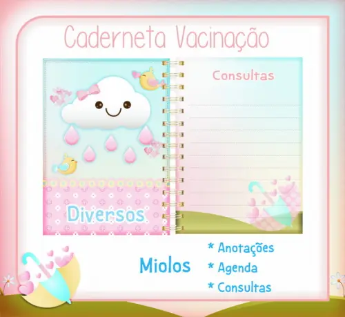 Arquivo Digital Caderneta Saúde Chuva de Amor Menina