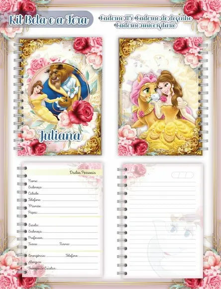 Arquivo Digital Caderno A Bela e a Fera