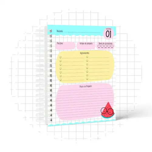 Arquivo Digital Caderno Receita do Bebê Menina