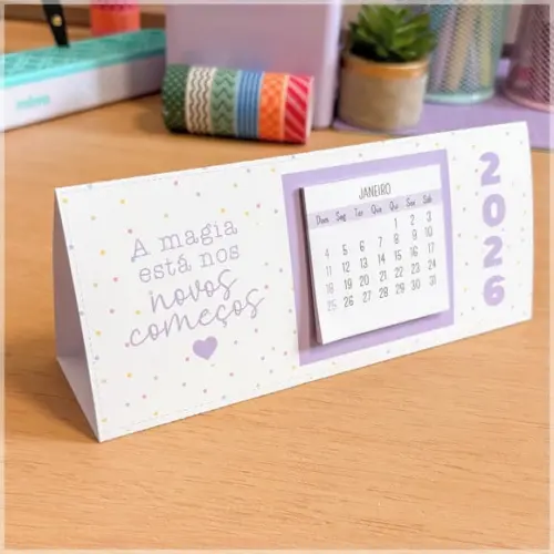 Arquivo Digital Calendário de Mesa 2026
