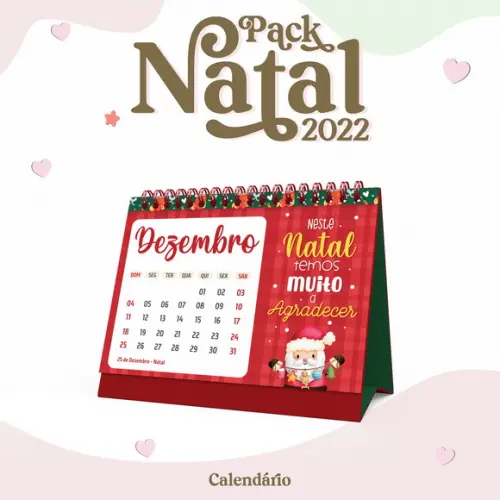 ARQUIVO DIGITAL CALENDÁRIO DE MESA NATAL 2022
