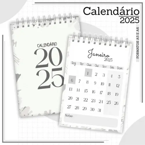 Arquivo Digital Calendário de Mesa 2025