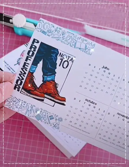 Arquivo Digital Calendário de Mesa 2024 Professor