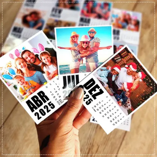 Arquivo Digital Calendário Polaroid 2025