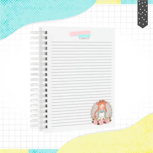 Arquivo Digital Capa Caderno Menina