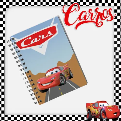 Arquivo Digital Capa Caderno Carros
