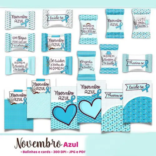 Arquivo Digital Cartão Bala Novembro Azul