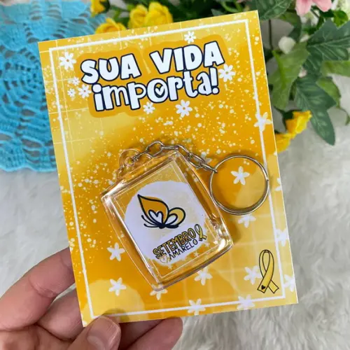 Arquivo Digital Cartão Chaveiro Setembro Amarelo
