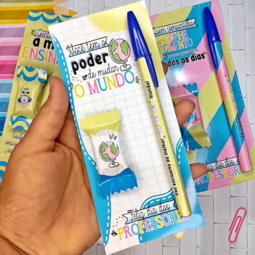 Arquivo Digital Cartão Caneta Dia dos Professores