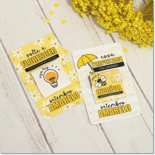 Arquivo Digital Cartão Chocolate Setembro Amarelo