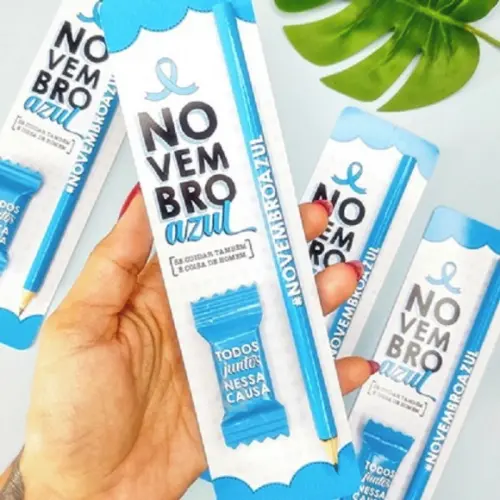 Arquivo Digital Cartão Lápis Novembro Azul