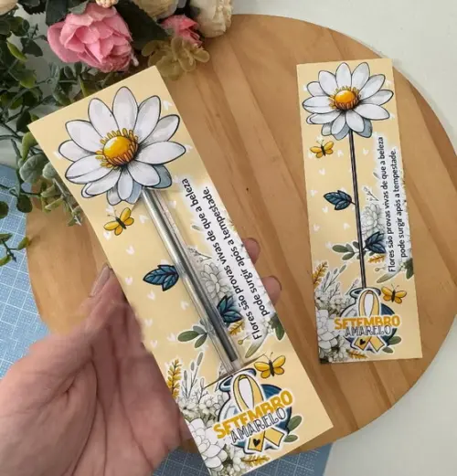 Arquivo Digital Cartão Lápis Setembro Amarelo