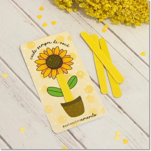 Arquivo Digital Cartão Lixa Setembro Amarelo