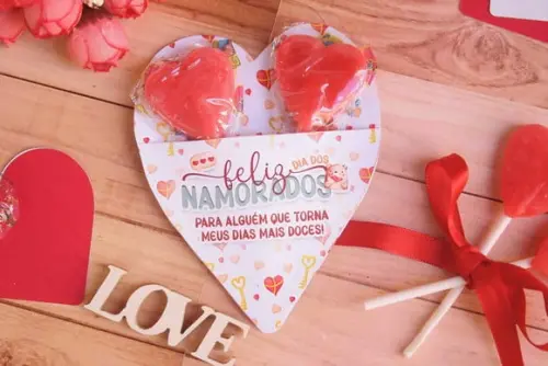 Arquivo Digital Cartão Pirulito Dia dos Namorados